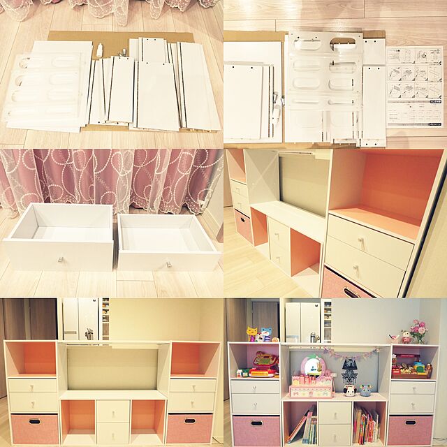 rie-rieのアイリスオーヤマ-アイリスオーヤマ カラーボックス 3段 幅41.5×奥行29×高さ88cm ホワイト CX-3の家具・インテリア写真