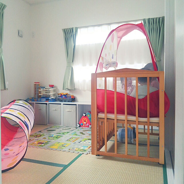 Marikoの（フォクスン）FocuSun-EocuSun 子供用テント　ボールハウス キッズハウス 折り畳みテント 水玉柄の家具・インテリア写真