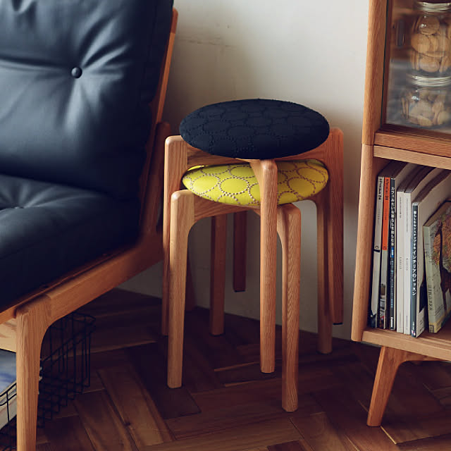 ミナペルホネン dop タンバリン 丸スツール 【グレーブル】椅子 スタッキング ミナペルホネン タンバリン dop グレー スツール ハンドメイド