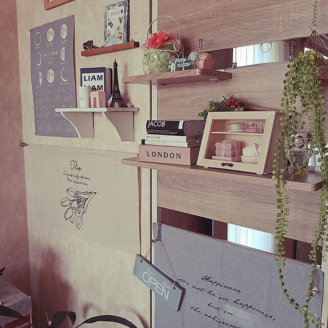 reikaのアイリスオーヤマ-ウッドウォールラック ハーフ棚板付き WLR-HT62の家具・インテリア写真