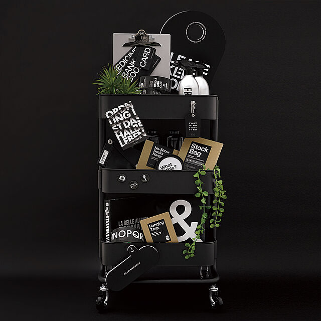 tuuliの-《ネコポスOK ※2セットまで》黒いポータブルオーガナイザー3個セットの家具・インテリア写真