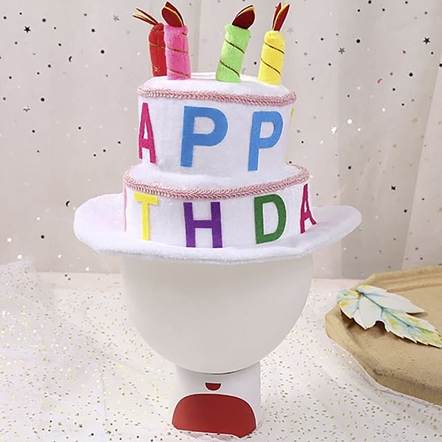 帽子 ハッピー バースデー ホワイト ハット 誕生日 会 ケーキ ろうそく パーティ イベント インスタ 女の子 男の子 プレゼント 主役 キャップ 可愛い オールシーズン コスプレ お誕生日 通販 Roomclipショッピング