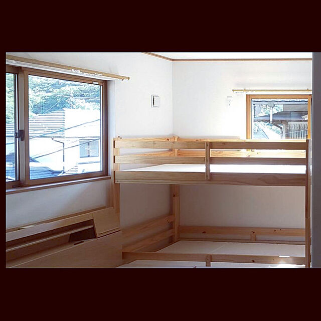ha_33kuのニトリ-2段ベッド(ドールLBR床板DB) の家具・インテリア写真