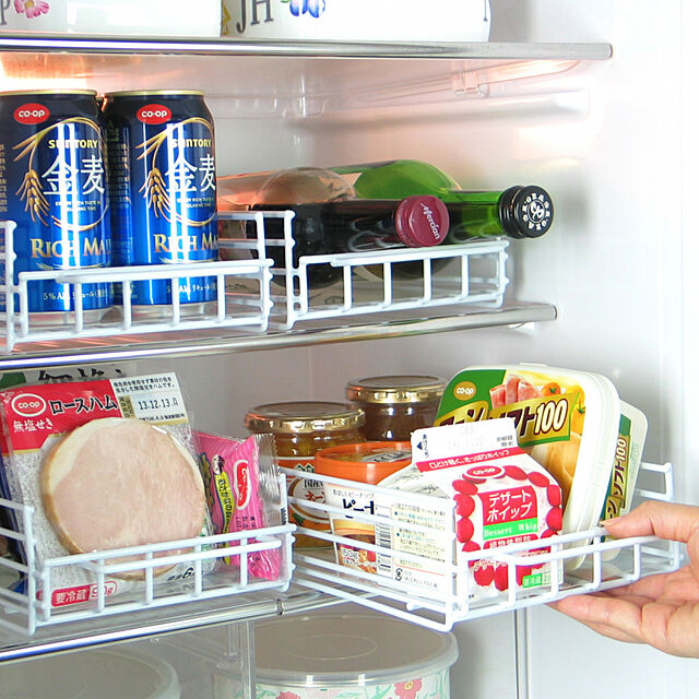 SunExcel のサン・エクセル-［えつこのクールっこ　1個］ 収納 冷蔵庫内 調味料類 離乳食 お菓子類入れ ホワイト 日本製の家具・インテリア写真