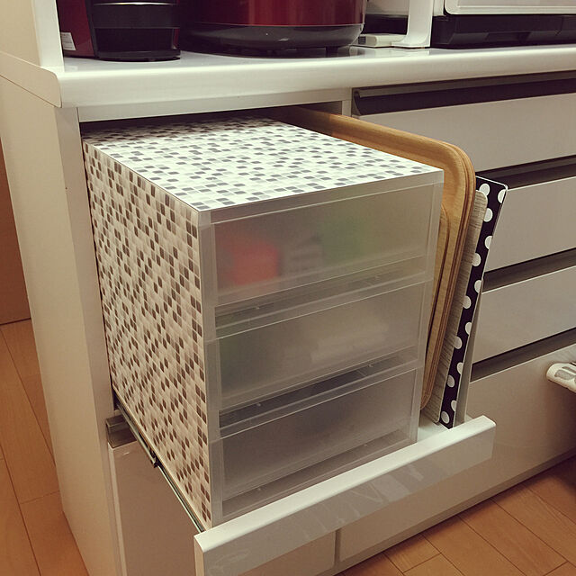kaerunoameriのニトリ-キッチンボード(ラピス 120 ホワイト) の家具・インテリア写真