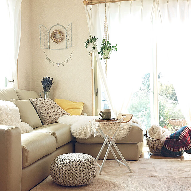 yellowflowerの萩原-プフ スツール ブレイドの家具・インテリア写真