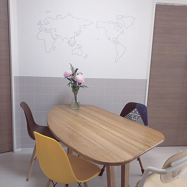 Noricoの-【飛騨産業】baguette life バゲットライフ テーブル（変形天板） IB305B ブナ材 WO色の家具・インテリア写真