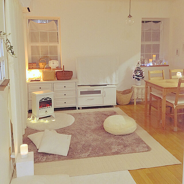 naoの-マナベインテリア 暖炉型ヒーター　フラム ホワイトの家具・インテリア写真