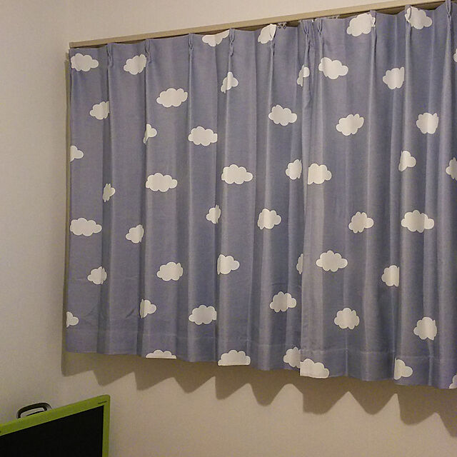 fumiのニトリ-遮光2級カーテン(ルーボ ブルー 100X110X2) の家具・インテリア写真