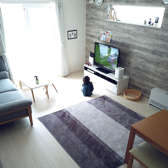 ka-koのニトリ-3人用布張りソファ(STERY) の家具・インテリア写真