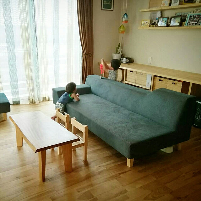 lindaseiraの無印良品-重なる竹材長方形ボックス・中の家具・インテリア写真