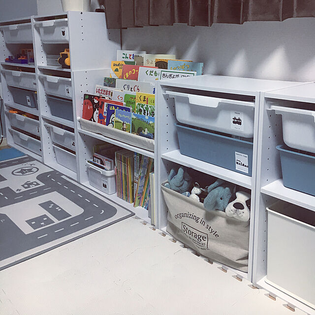 hana87__homeのニトリ-カラーボックスカラボ Ａ４-３段(WH) の家具・インテリア写真