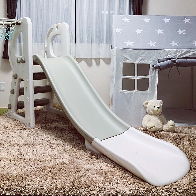 jill__tiaraの-テント 子供部屋 室内 星 プレイハウス キッズテント 折りたたみ式 女の子 男の子 窓付き 組み立て簡単 キッズ ベビー 北欧 モノトーン インテリア 赤ちゃんの家具・インテリア写真