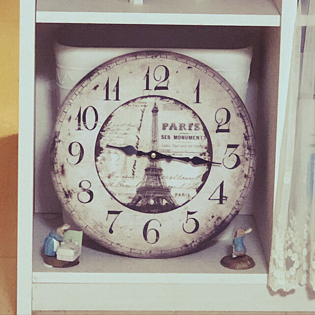 yuko-rabbit514の-【送料無料！】不二貿易 アンティークウォールクロック　GR おしゃれなアンティーク掛け時計の家具・インテリア写真
