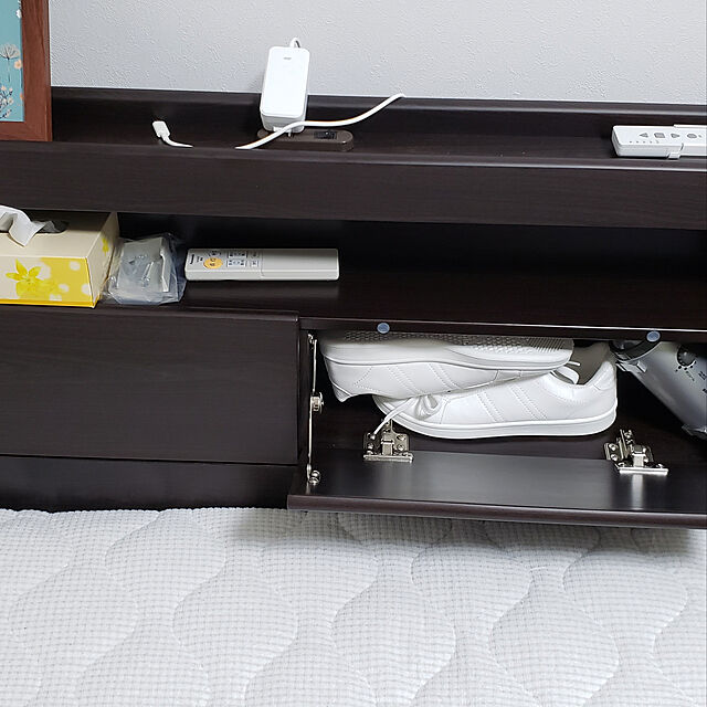 kanoyaのニトリ-シングルベッドフレーム(グラン ST/DBR) の家具・インテリア写真
