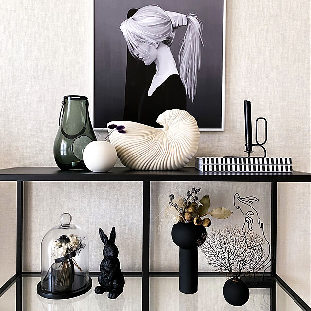 Yukiの-Cooee Design 花瓶 ピラー フラワーベース 24cm ブラック 黒 おしゃれ 陶器 大型 大きい 北欧 モダン nest クーイー クーイーデザイン スウェーデンの家具・インテリア写真