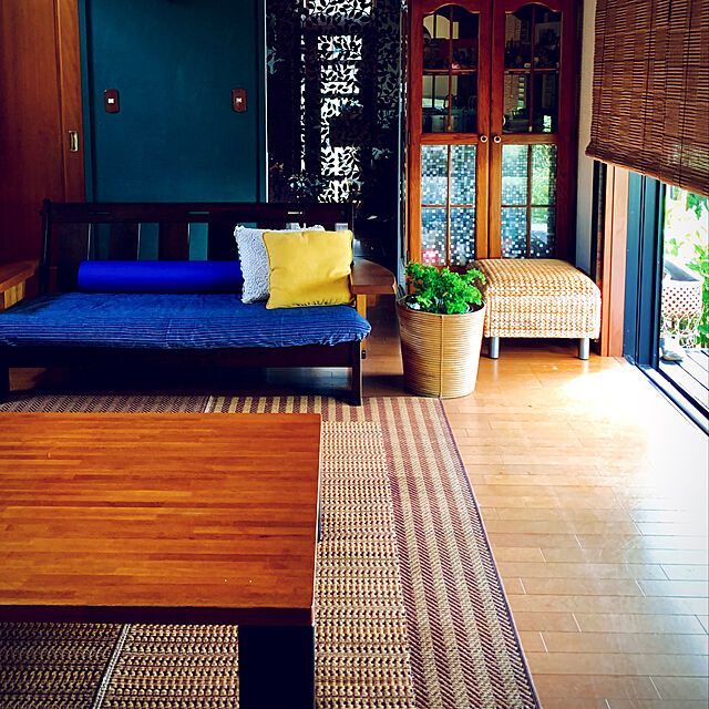 akeの-イケヒコ・コーポレーション 純国産 い草ラグカーペット シンプルモダン 『Fナール』 約191×191cmの家具・インテリア写真