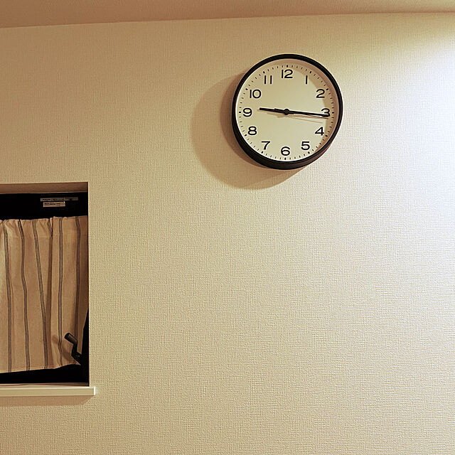 mamamilkの無印良品-【無印良品 公式】アナログ時計・大 ブラック MJ−ACLBK2の家具・インテリア写真