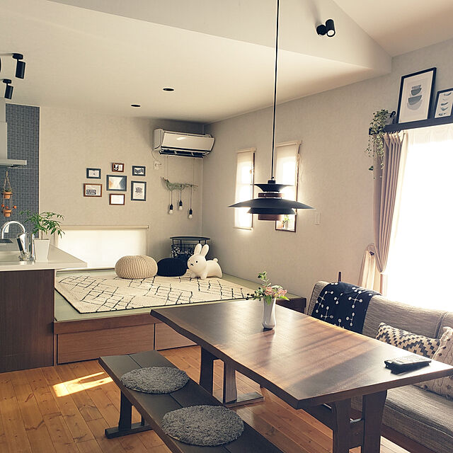 Misakiのニトリ-チェアパッド(ホイップ GY 直径35) の家具・インテリア写真