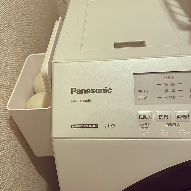 k0uのパナソニック-パナソニック ななめドラム洗濯乾燥機 11kg 左開き 液体洗剤・柔軟剤 自動投入 クリスタルホワイト NA-VX800BL-W 送料無料(※一部地域を除く)の家具・インテリア写真