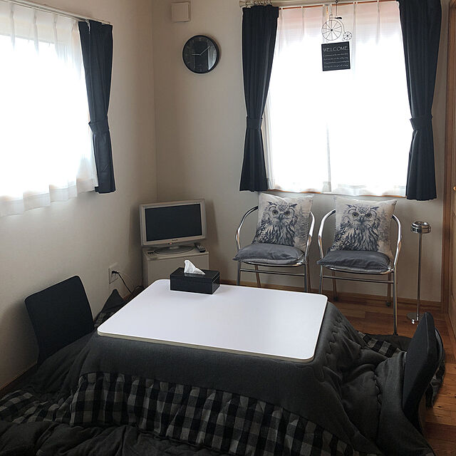 nao-houseのニトリ-コンパクトモダン座椅子(リアムBK) の家具・インテリア写真