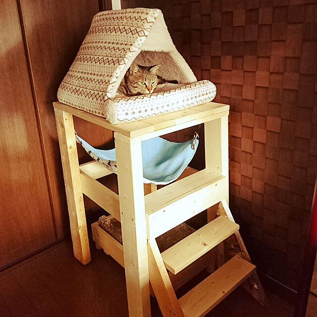 meguのペットプロジャパン-ペットプロ 猫ちゃんのつめみがき U字型 2個パック 木目BOX付の家具・インテリア写真
