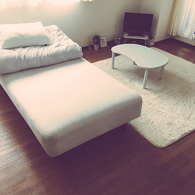 miuraの無印良品-脚付マットレス・ポケットコイル・スモール（スチールメッシュ・洗えるカバー）の家具・インテリア写真