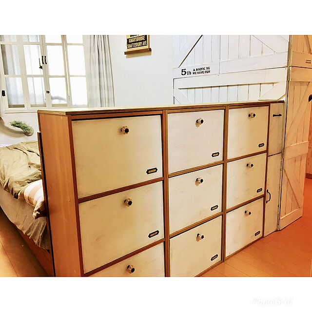 mirinamuの-コーナンオリジナル 3段可動棚ボックス　ライトブラウン　KKG18−8844の家具・インテリア写真