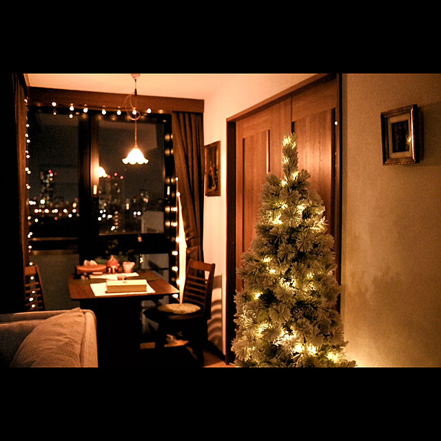Mikoの-クリスマスツリー おしゃれ 北欧 150cm 高級 スノー ドイツトウヒツリー オーナメント 飾り セット なし ツリー ヌードツリー スリム Eurpot Plusの家具・インテリア写真