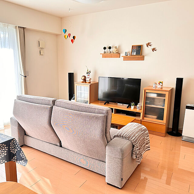 rakudaのニトリ-遮光2級カーテン(レーナ グレー 100X220X2) の家具・インテリア写真