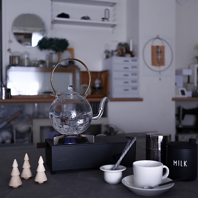 amipamaの-PORCELAIN MILK JUG WITH LID BY DESIGN LETTERS デザインレターズ ポーセリン　ミルクジャグ　蓋付きの家具・インテリア写真
