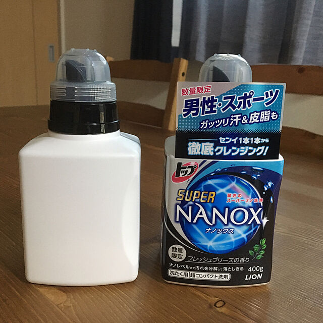 kaorinのライオン-トップスーパーNANOX for MEN 洗濯洗剤 液体 フレッシュブリーズの香り 本体 400gの家具・インテリア写真