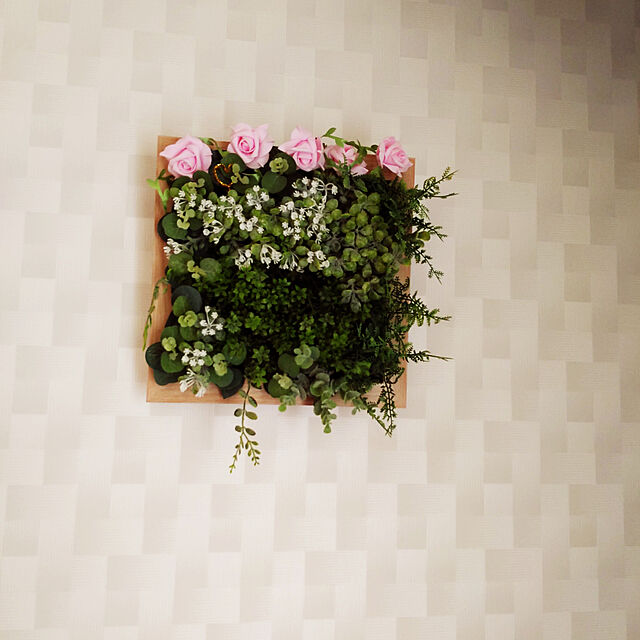 hiroomの-観葉植物 造花 プレリエ L 卓上 カフェ風 壁掛け両用 縦横両用 CT触媒加工 消臭の家具・インテリア写真