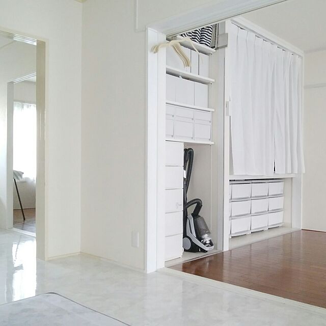 Kaori39の無印良品-無印良品　ポリプロピレンファイルボックス・スタンダードタイプ・Ａ４用・ホワイトグレー　約幅１０×奥行３２×高さ２４ｃｍの家具・インテリア写真