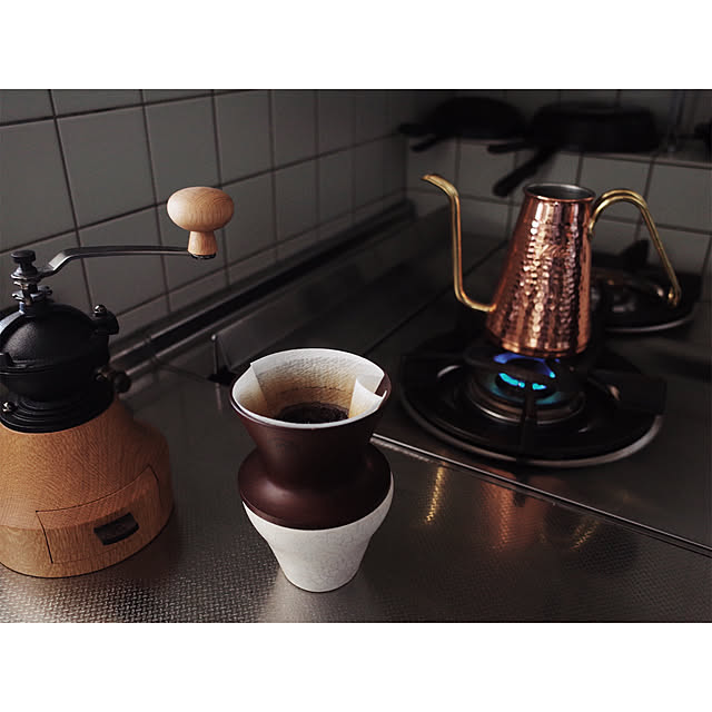 Tomoeの-《あす楽対応》《送料無料》TSUBAME & kalita ドリップポットスリム　700CU 銅 kalita(カリタ) コーヒードリッパー 用 珈琲器具 コーヒーポット ドリップの家具・インテリア写真