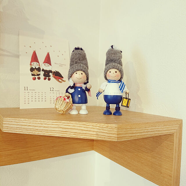 wakaba223の-NORDIKA nisse ノルディカ ニッセ 人形 ランタンを持った青のふとっちょ男の子 クリスマス オブジェ 飾り 木製 北欧 雑貨 置物 プレゼント ギフトの家具・インテリア写真