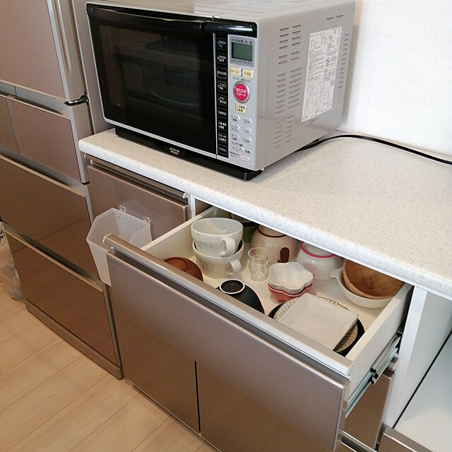 tachimamaのニトリ-キッチンカウンター(アルミナ2 120CT SI) の家具・インテリア写真