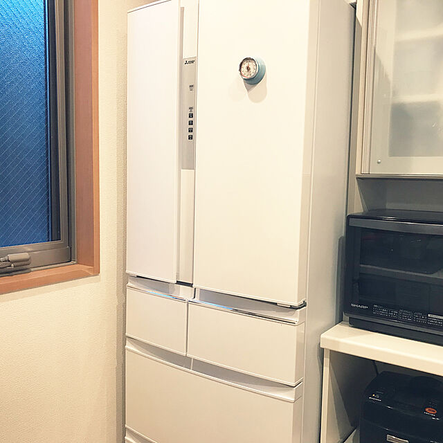Chifuyuの三菱電機-三菱 461L 6ドア冷蔵庫（クロスホワイト）MITSUBISHI　置けるスマート大容量 RXシリーズ MR-RX46C-Wの家具・インテリア写真