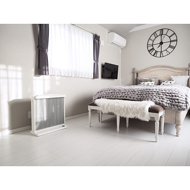 Ayumiのバルミューダ-バルミューダ 寝室暖房 SmartHeater2（スマートヒーター２）Standardモデル ESH-1100SD-GW（グレー×ホワイト）の家具・インテリア写真