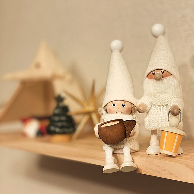 gxmxhomeのNORDIKA nisse-NORDIKA nisse ノルディカ ニッセ クリスマス 木製人形 ハートフルサンタ サイレントナイト ホワイト×レッドの家具・インテリア写真