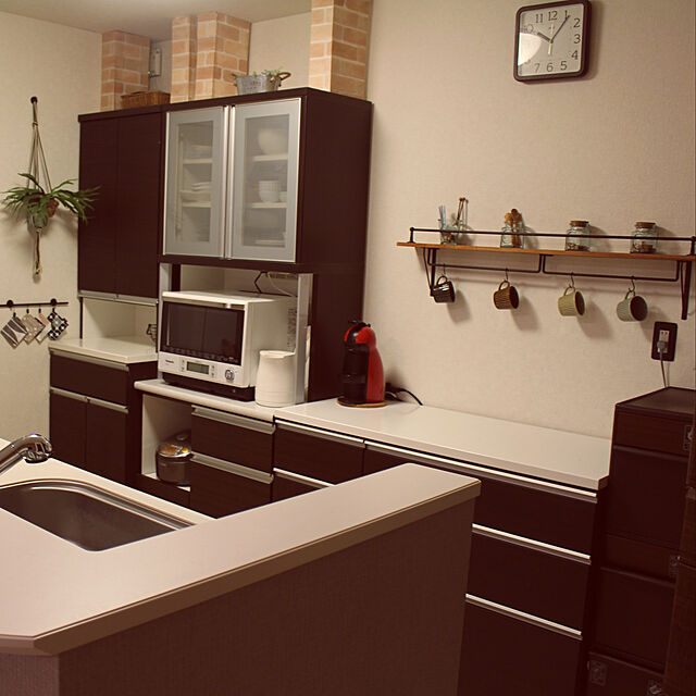 saturdayのニトリ-キッチンカウンター(キュリー2 120CT DBR) の家具・インテリア写真
