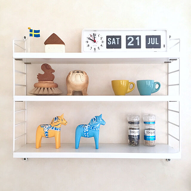 SAYOの-【GRANNAS】グラナス 北欧 ダーラナホース イエロー 黄色 サイズ 13cm 馬の置物 手作り かわいい おしゃれ インテリア 北欧雑貨 干支 馬 置物 スウェーデンの家具・インテリア写真