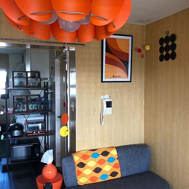 maisunの-プリンスアハ スツール オレンジ フィリップ・スタルク Philippe Starck 収納 チェア リプロダクト 腰掛け ダイニングチェア オットマン フットスツール 椅子 玄関イス ベンチ Prince AHA プリンス・アハの家具・インテリア写真