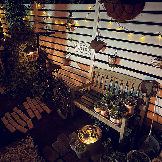 yuuchoの-インテリア調　LEDソーラーランタン　ガーデンライトの家具・インテリア写真