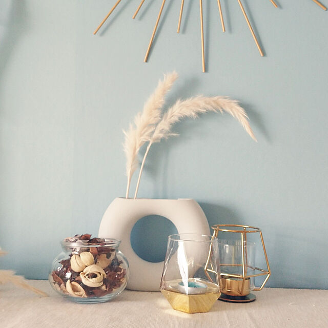 yokomokoの-【在庫限り】ドーナツ型 花瓶 白 ホワイト  輪っか フラワーベース Flower 一輪挿し ドライフラワー 北欧 フラワーベース 陶器  大きい 花瓶の家具・インテリア写真