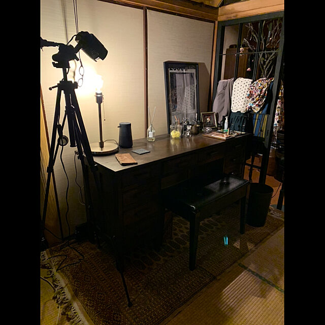 rasutarouのIKEA (イケア)-ＩＫＥＡ/イケア KRYSSMAST：テーブルランプベース40 cm ニッケルメッキ（104.056.32）の家具・インテリア写真