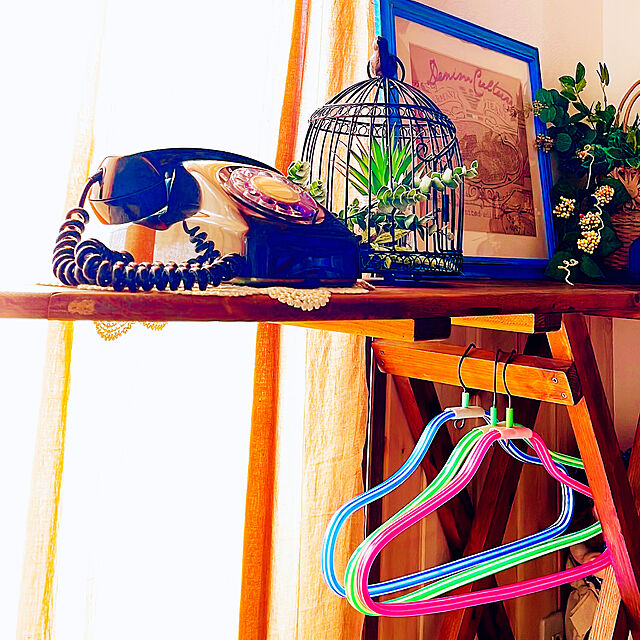 sumireの-【私のカントリー掲載】木製　ディスプレイアイロン台　キャンプテーブル　シェルフ【アリスの時間】★の家具・インテリア写真