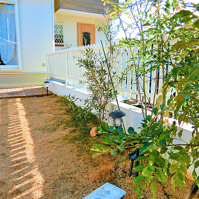 Manaの-YKK 自由柱 T80 レスティンフェンス7型用 【アルミフェンス 柵】 ホワイトの家具・インテリア写真