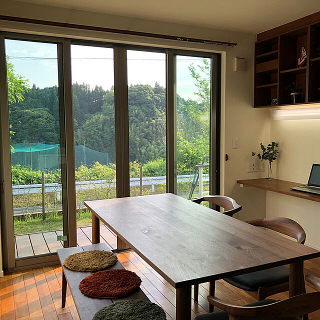 yukichi3の東谷-アポロ フォールディングテーブル W105×D45×H38 ブラウンの家具・インテリア写真