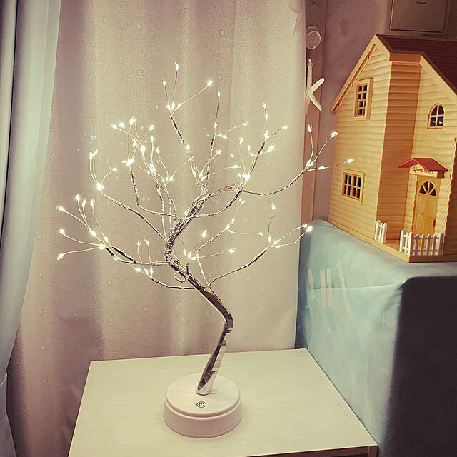 kareiの-LED ツリーランプ デスクツリー テーブルライト タッチ式  クリスマス装飾ランプ クリスマスツリー LED 枝ツリー間接照明の家具・インテリア写真